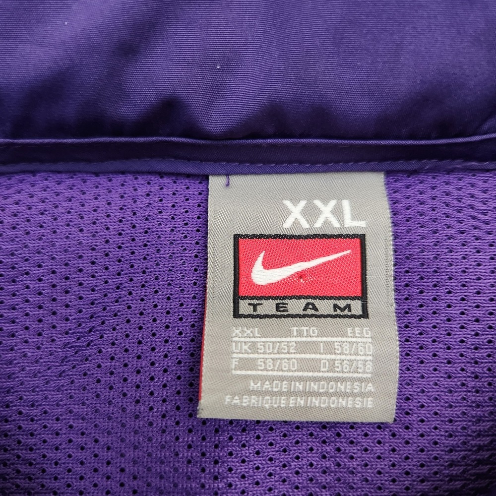 Vintage Nike LSU Tigers Jacket Mens XXL Purple Windbreaker NCAA Packable Hood - Picture 7 of 9